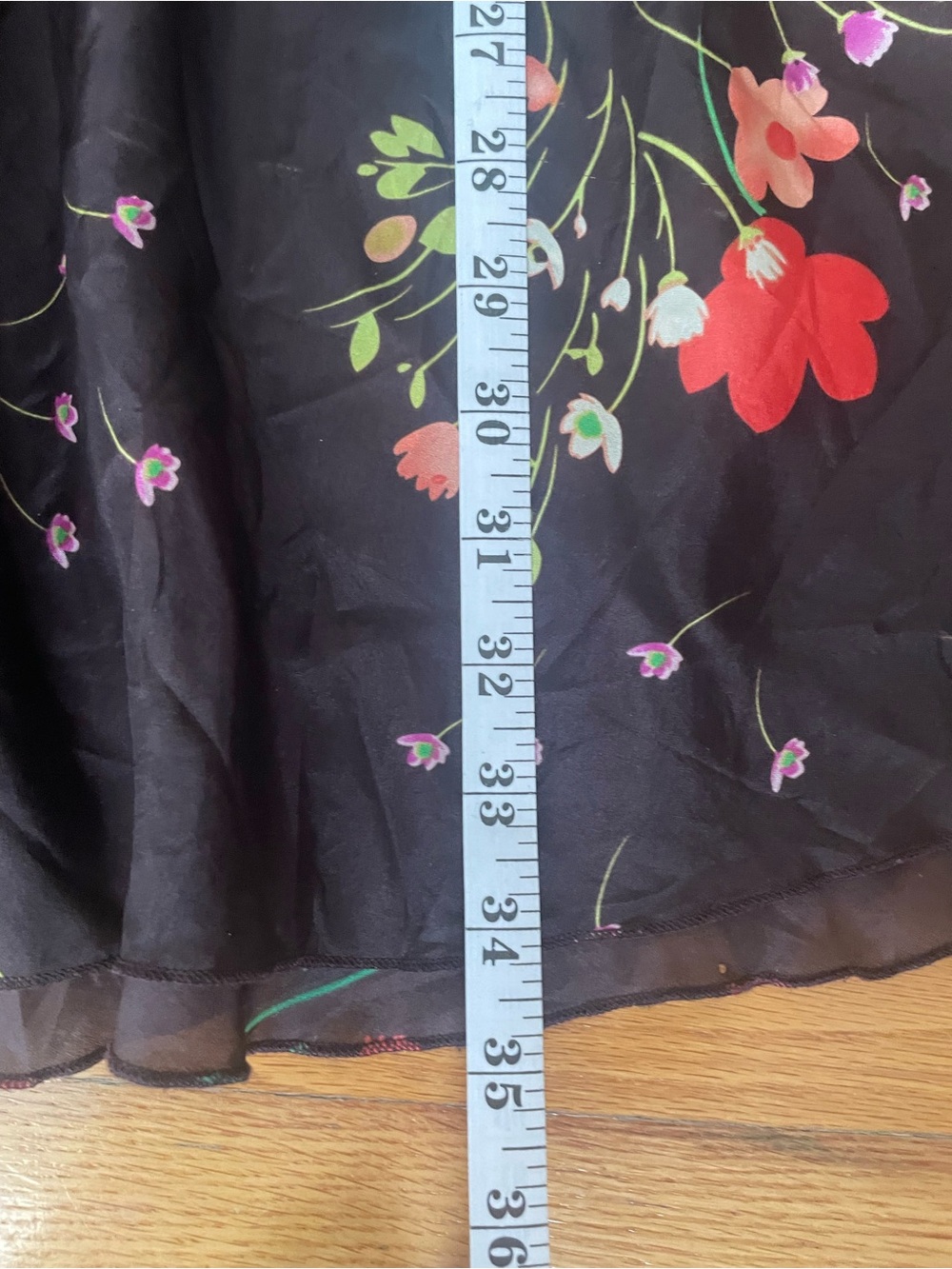 Johnny Was 100% Silk Floral Tunic - Picture 9 of 9